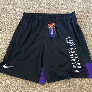 Mens Colorado Rockies Dry Fit Shorts